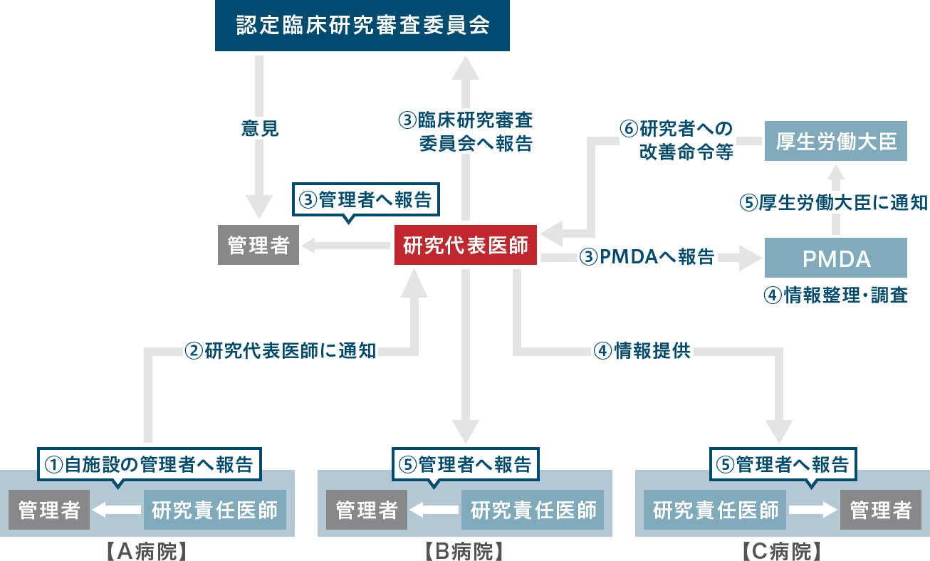 疾病等報告のフロー